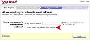 Alternate Email Address