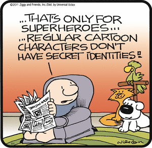 ziggy secret identity cartoon